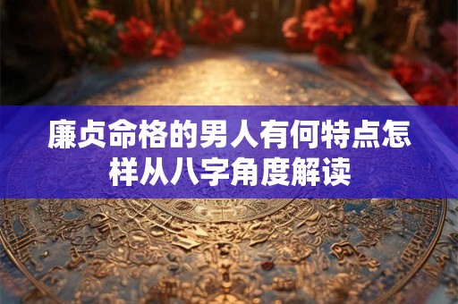 廉贞命格的男人有何特点怎样从八字角度解读