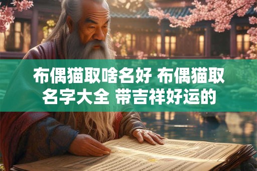 布偶猫取啥名好 布偶猫取名字大全 带吉祥好运的 布偶猫取啥名好 布偶猫取名字大全 带吉祥好运的