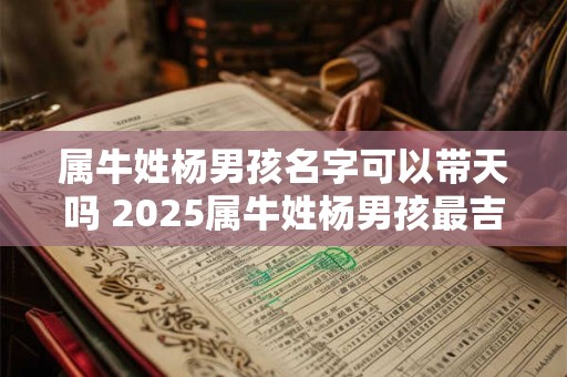 属牛姓杨男孩名字可以带天吗 2025属牛姓杨男孩最吉利的名字