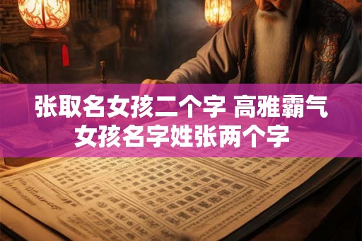 张取名女孩二个字 高雅霸气女孩名字姓张两个字