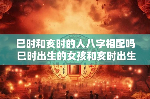 巳时和亥时的人八字相配吗 巳时出生的女孩和亥时出生的男孩 巳时和亥时的人八字相配吗 巳时出生的女孩和亥时出生的男孩