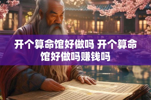 开个算命馆好做吗 开个算命馆好做吗赚钱吗