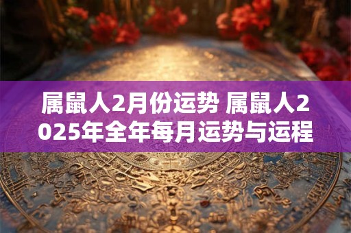 属鼠人2月份运势 属鼠人2025年全年每月运势与运程