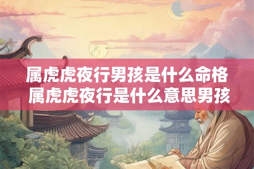 属虎虎夜行男孩是什么命格 属虎虎夜行是什么意思男孩