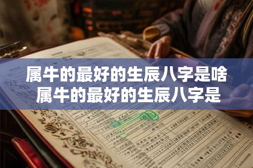 属牛的最好的生辰八字是啥 属牛的最好的生辰八字是啥意思