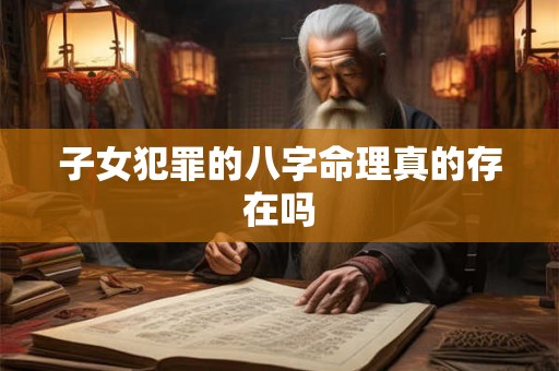 子女犯罪的八字命理真的存在吗