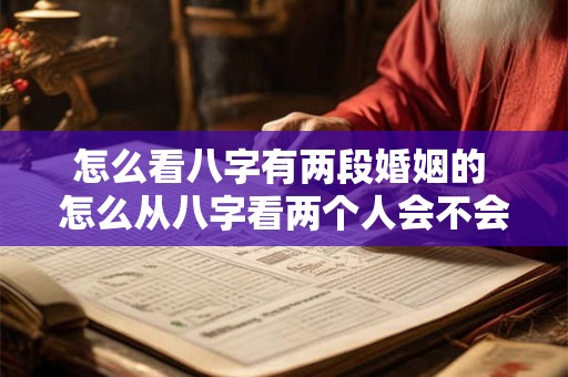 怎么看八字有两段婚姻的 怎么从八字看两个人会不会结婚