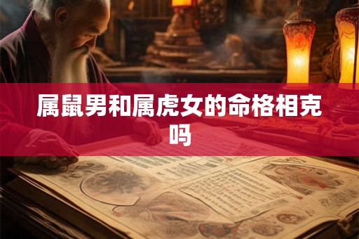 属鼠男和属虎女的命格相克吗