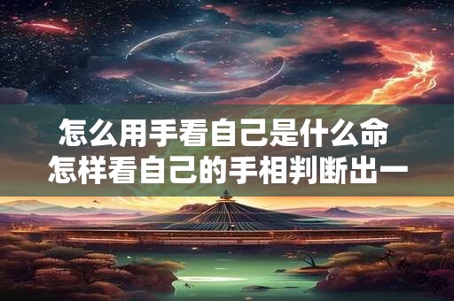 怎么用手看自己是什么命 怎样看自己的手相判断出一生的命运 怎么用手看自己是什么命 怎样看自己的手相判断出一生的命运