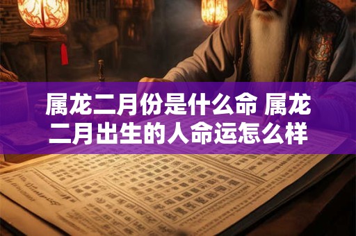 属龙二月份是什么命 属龙二月出生的人命运怎么样 属龙二月份是什么命 属龙二月出生的人命运怎么样