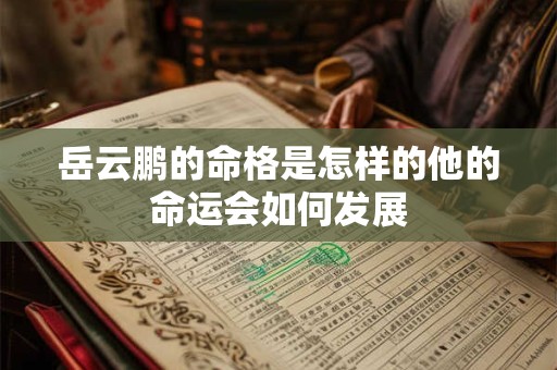 岳云鹏的命格是怎样的他的命运会如何发展