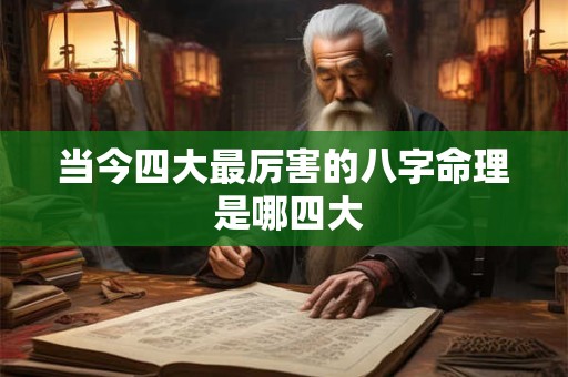 当今四大最厉害的八字命理 是哪四大