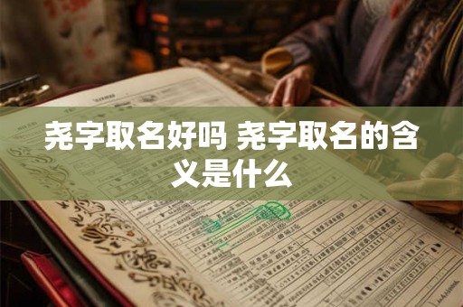 尧字取名好吗 尧字取名的含义是什么