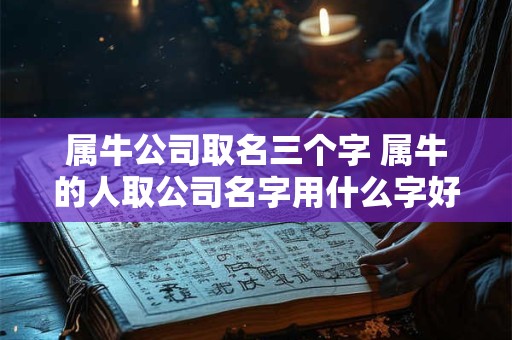 属牛公司取名三个字 属牛的人取公司名字用什么字好