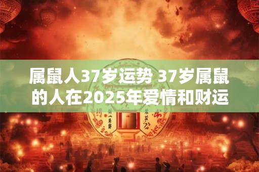属鼠人37岁运势 37岁属鼠的人在2025年爱情和财运如何