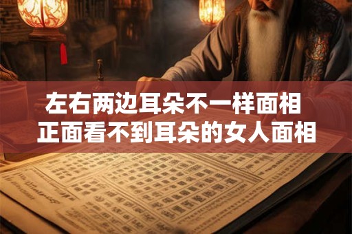 左右两边耳朵不一样面相 正面看不到耳朵的女人面相