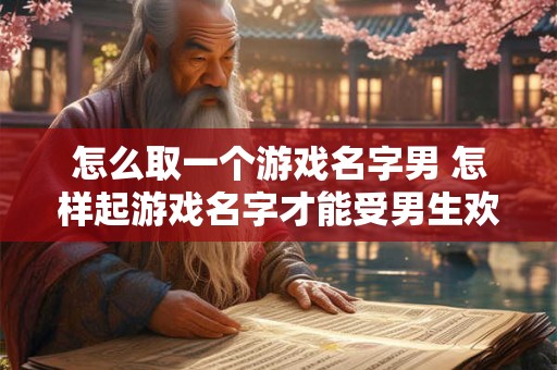 怎么取一个游戏名字男 怎样起游戏名字才能受男生欢迎 怎么取一个游戏名字男 怎样起游戏名字才能受男生欢迎