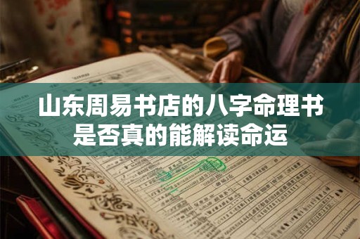 山东周易书店的八字命理书是否真的能解读命运