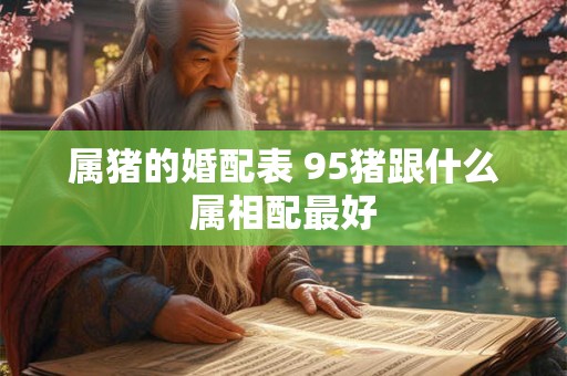 属猪的婚配表 95猪跟什么属相配最好