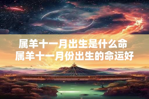 属羊十一月出生是什么命 属羊十一月份出生的命运好吗