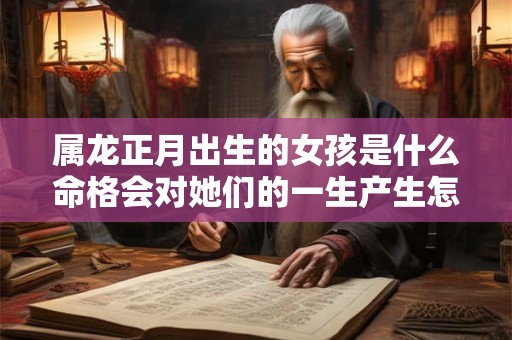 属龙正月出生的女孩是什么命格会对她们的一生产生怎样的影响