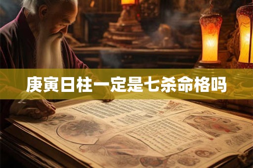 庚寅日柱一定是七杀命格吗