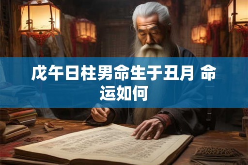 戊午日柱男命生于丑月 命运如何