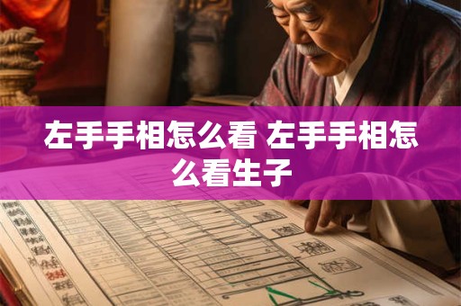 左手手相怎么看 左手手相怎么看生子 左手手相怎么看 左手手相怎么看生子