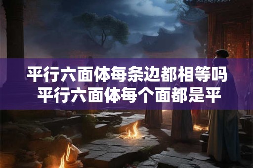 平行六面体每条边都相等吗 平行六面体每个面都是平行四边形吗