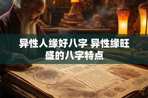 异性人缘好八字 异性缘旺盛的八字特点