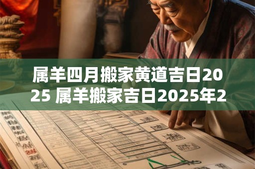 属羊四月搬家黄道吉日2025 属羊搬家吉日2025年2月搬家吉日查询