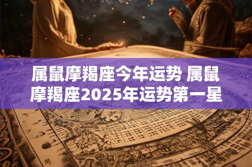 属鼠摩羯座今年运势 属鼠摩羯座2025年运势第一星座网