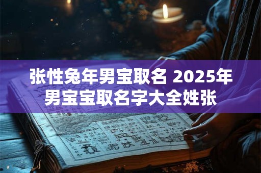 张性兔年男宝取名 2026年男宝宝取名字大全姓张