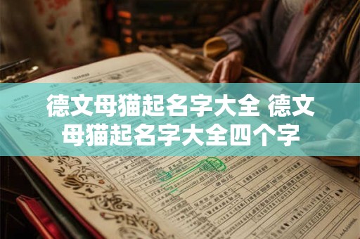 德文母猫起名字大全 德文母猫起名字大全四个字
