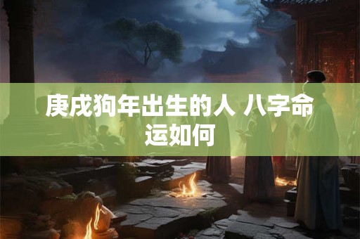 庚戌狗年出生的人 八字命运如何