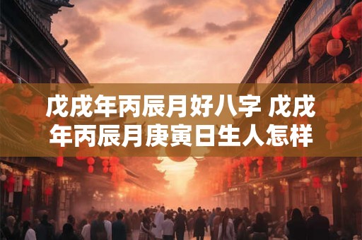 戊戌年丙辰月好八字 戊戌年丙辰月庚寅日生人怎样