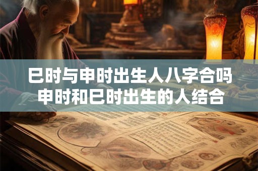 巳时与申时出生人八字合吗 申时和巳时出生的人结合好吗 巳时与申时出生人八字合吗 申时和巳时出生的人结合好吗
