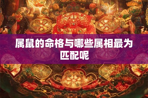 属鼠的命格与哪些属相最为匹配呢