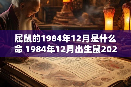 属鼠的1984年12月是什么命 1984年12月出生鼠2025年财运