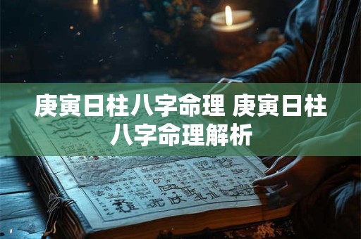 庚寅日柱八字命理 庚寅日柱八字命理解析