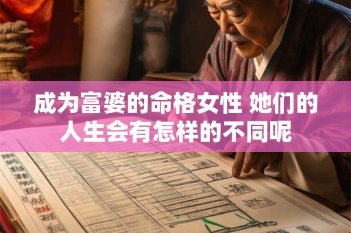 成为富婆的命格女性 她们的人生会有怎样的不同呢