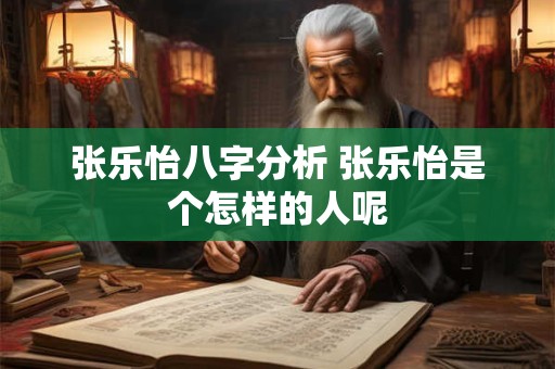 张乐怡八字分析 张乐怡是个怎样的人呢