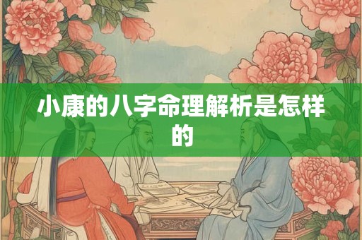 小康的八字命理解析是怎样的