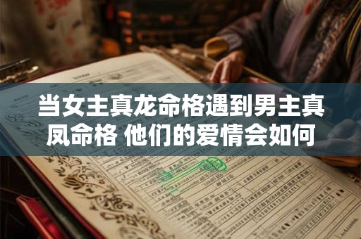 当女主真龙命格遇到男主真凤命格 他们的爱情会如何发展