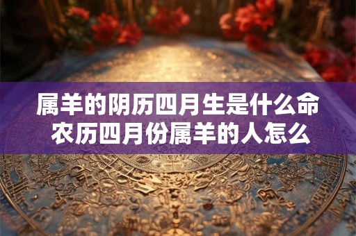 属羊的阴历四月生是什么命 农历四月份属羊的人怎么样 属羊的阴历四月生是什么命 农历四月份属羊的人怎么样