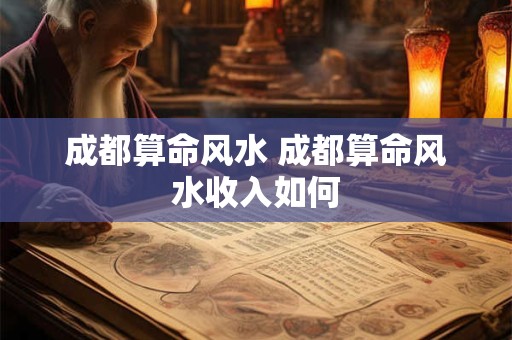 成都算命风水 成都算命风水收入如何