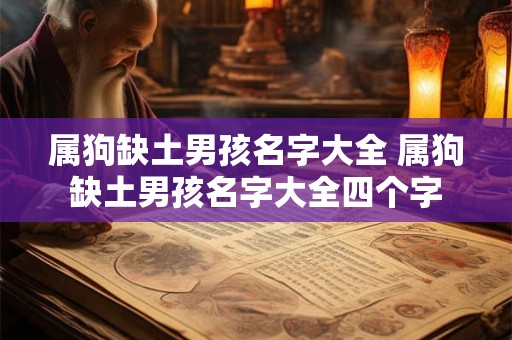 属狗缺土男孩名字大全 属狗缺土男孩名字大全四个字