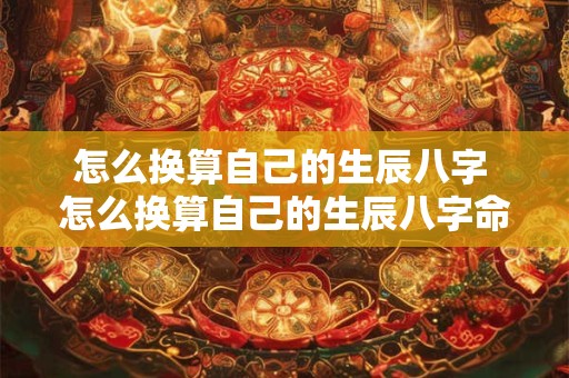 怎么换算自己的生辰八字 怎么换算自己的生辰八字命格
