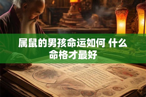 属鼠的男孩命运如何 什么命格才最好 属鼠的男孩命运如何 什么命格才最好