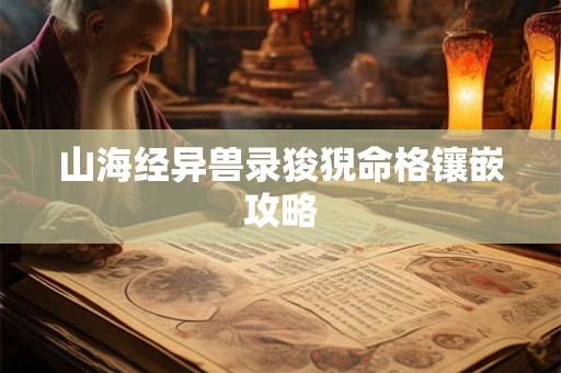 山海经异兽录狻猊命格镶嵌攻略